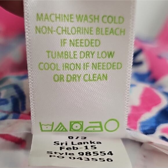 Lilly Pulitzer Adie Pink and Blue Side Zip Four Pocket Women's Short Shorts Sz 6 - Picture 10 of 14